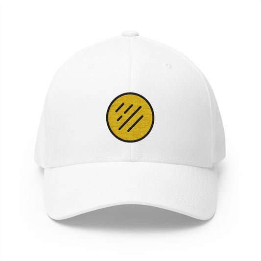 Flatbread Emoji White Cap – Premium by Capmoji