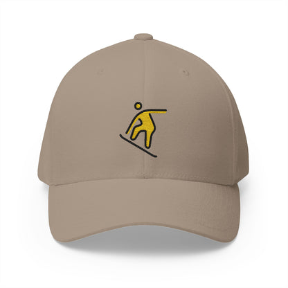 Snowboarder Emoji Khaki Cap – Premium by Capmoji