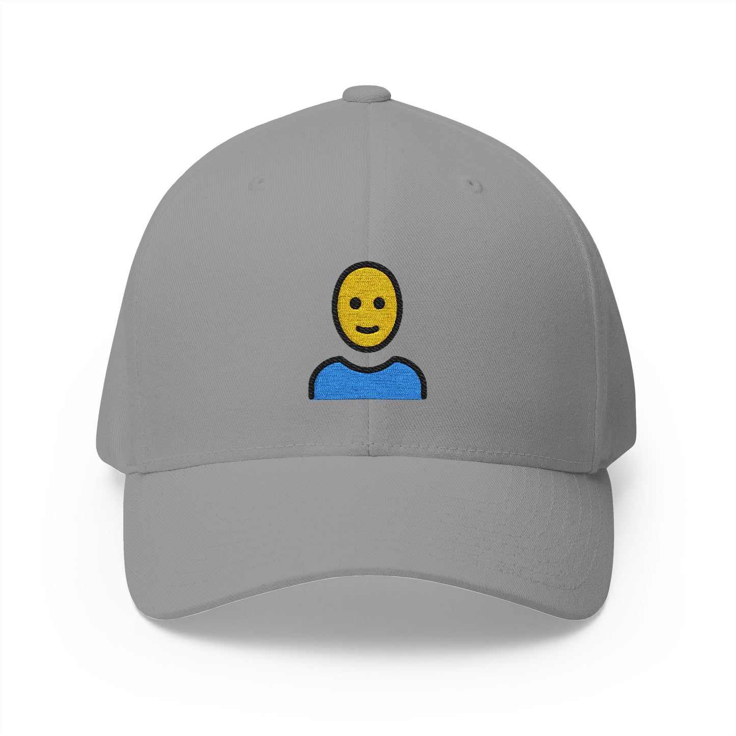Man: Bald Emoji Grey Cap – Premium by Capmoji