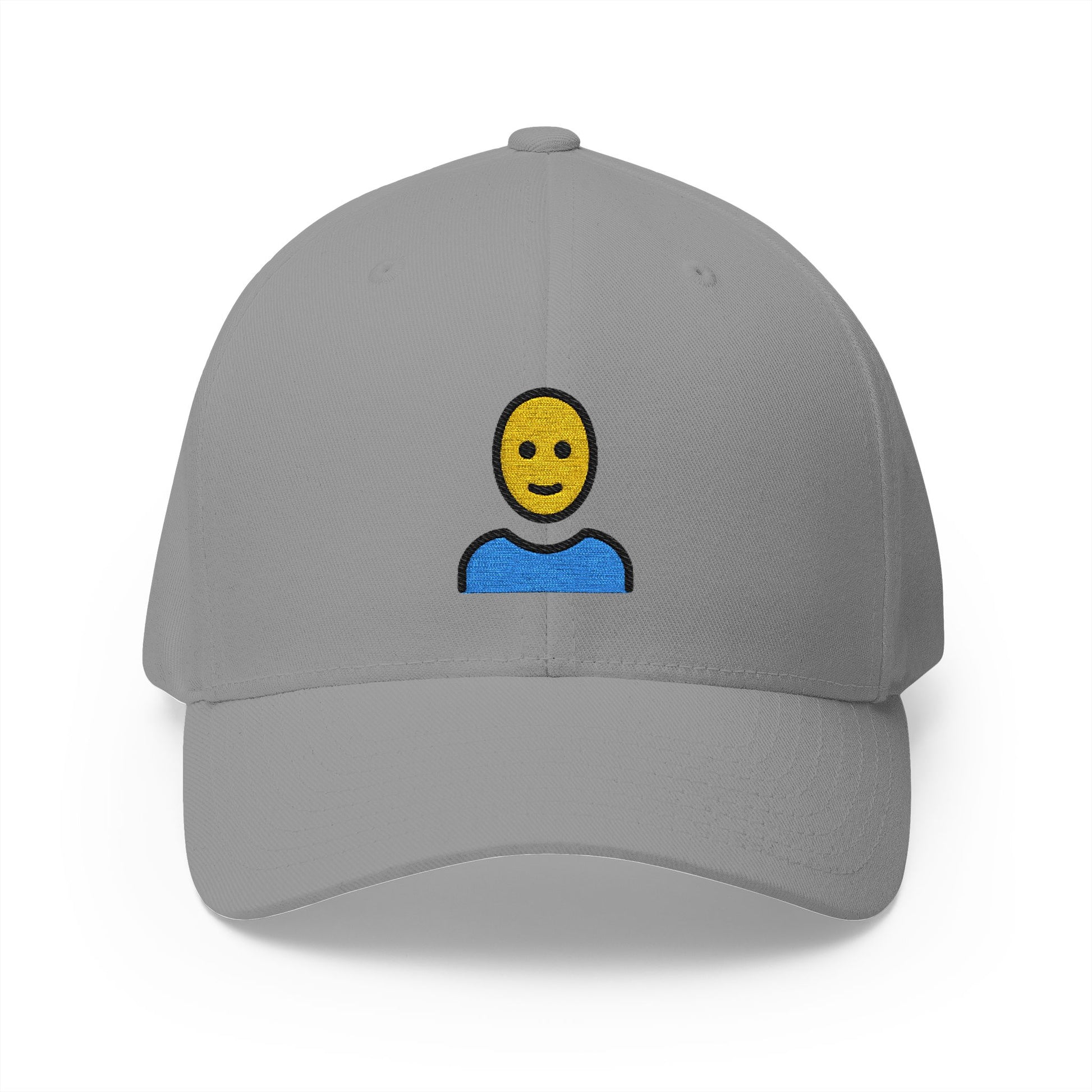 Man: Bald Emoji Grey Cap – Premium by Capmoji