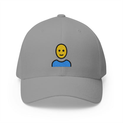Man: Bald Emoji Grey Cap – Premium by Capmoji