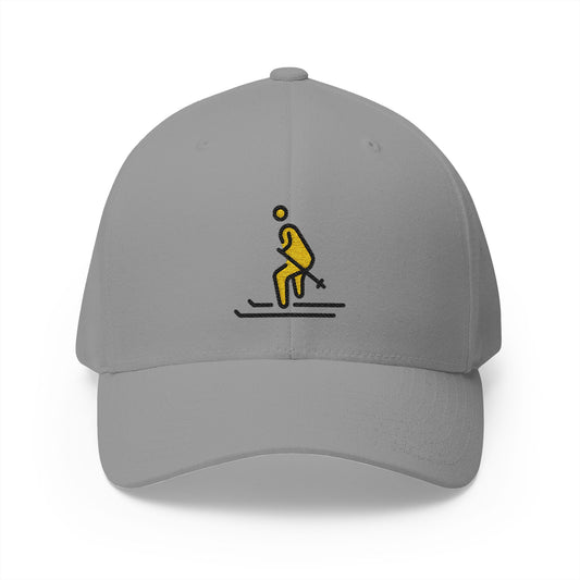 Skier Emoji Grey Cap – Premium by Capmoji