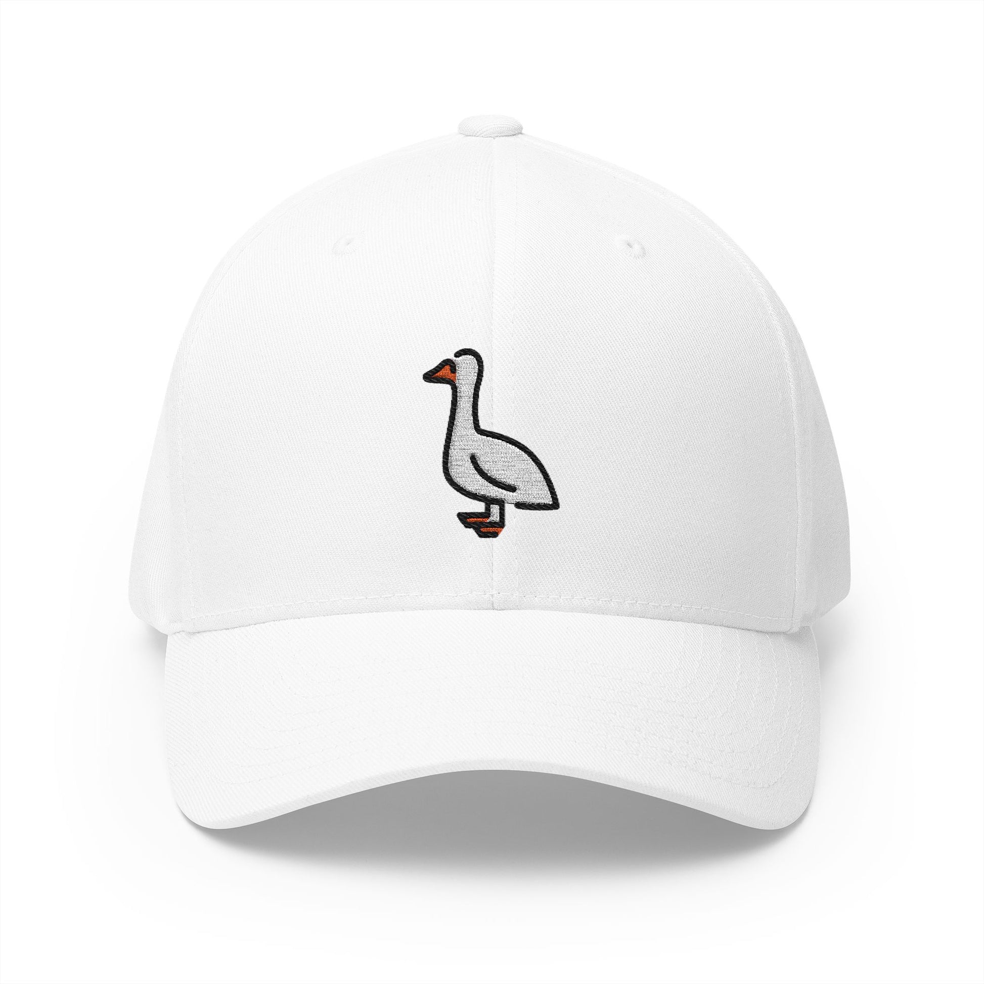 Goose Emoji White Cap – Premium by Capmoji