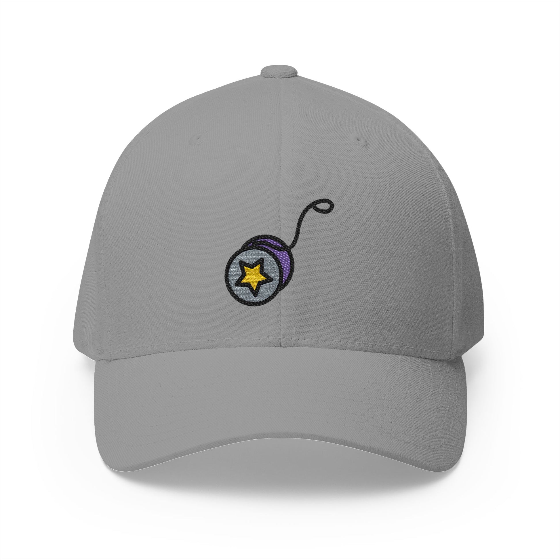Yo-Yo Emoji Grey Cap – Premium by Capmoji