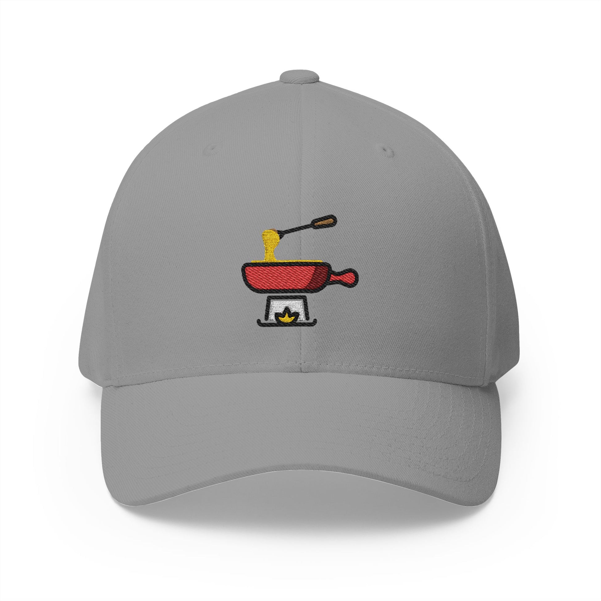 Fondue Emoji Grey Cap – Premium by Capmoji