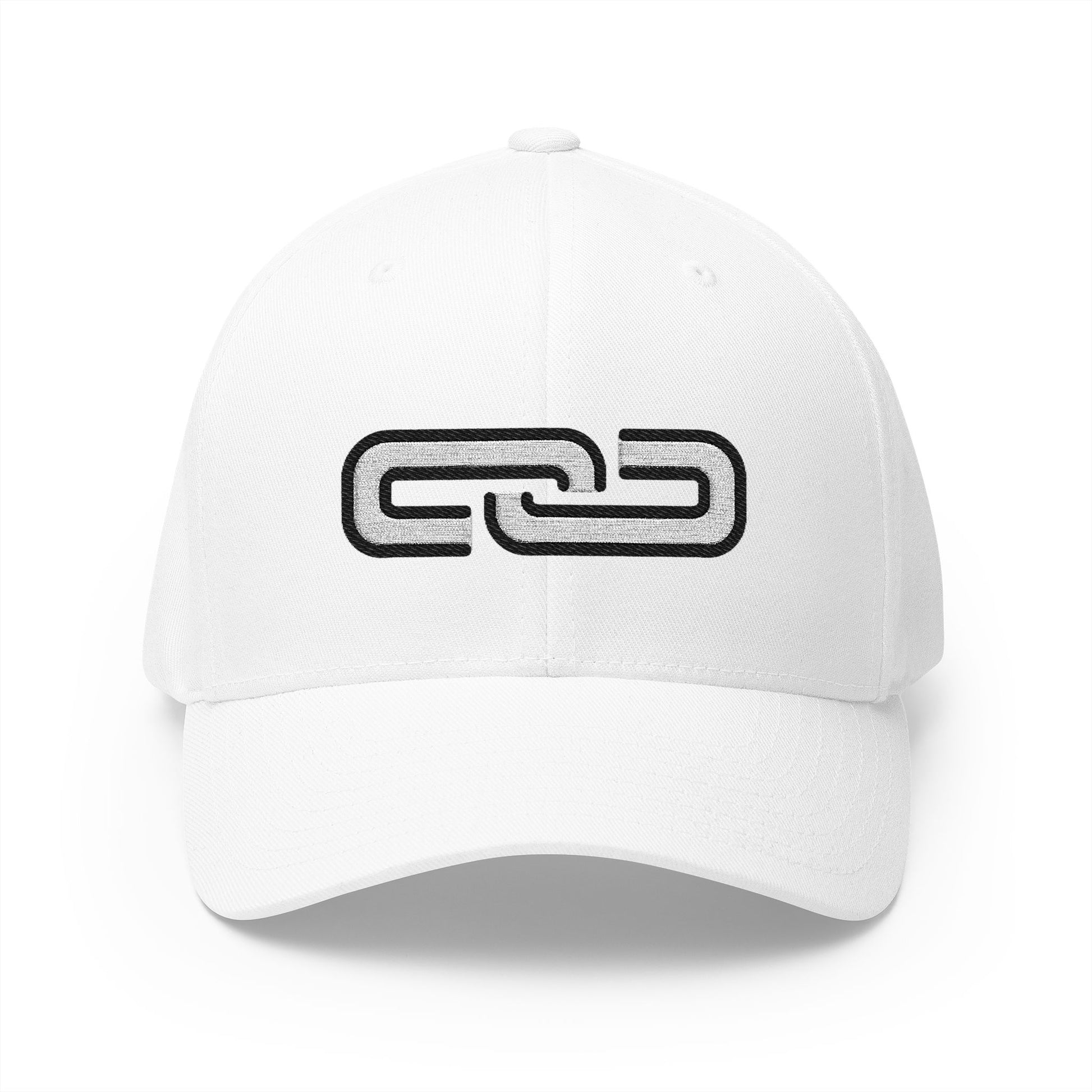 Link Emoji White Cap – Premium by Capmoji