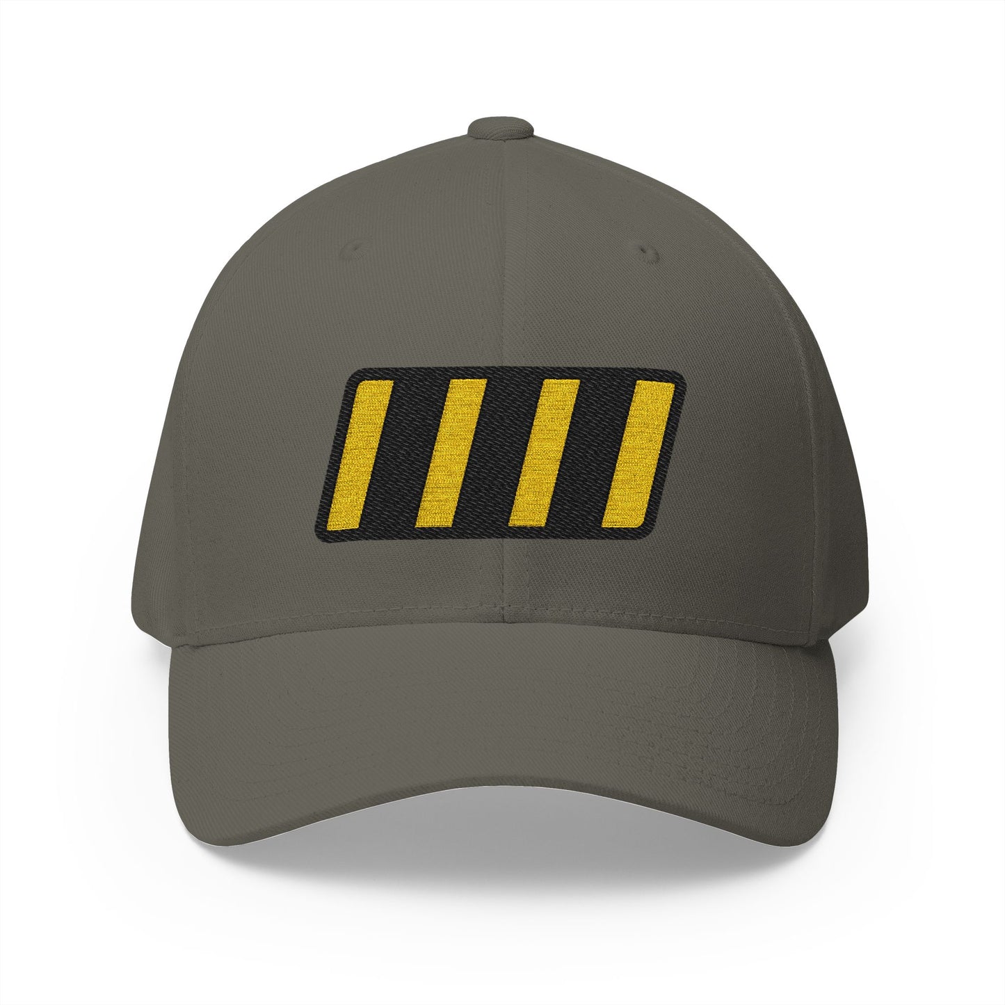 Warning Strip Emoji Olive Cap – Premium by Capmoji