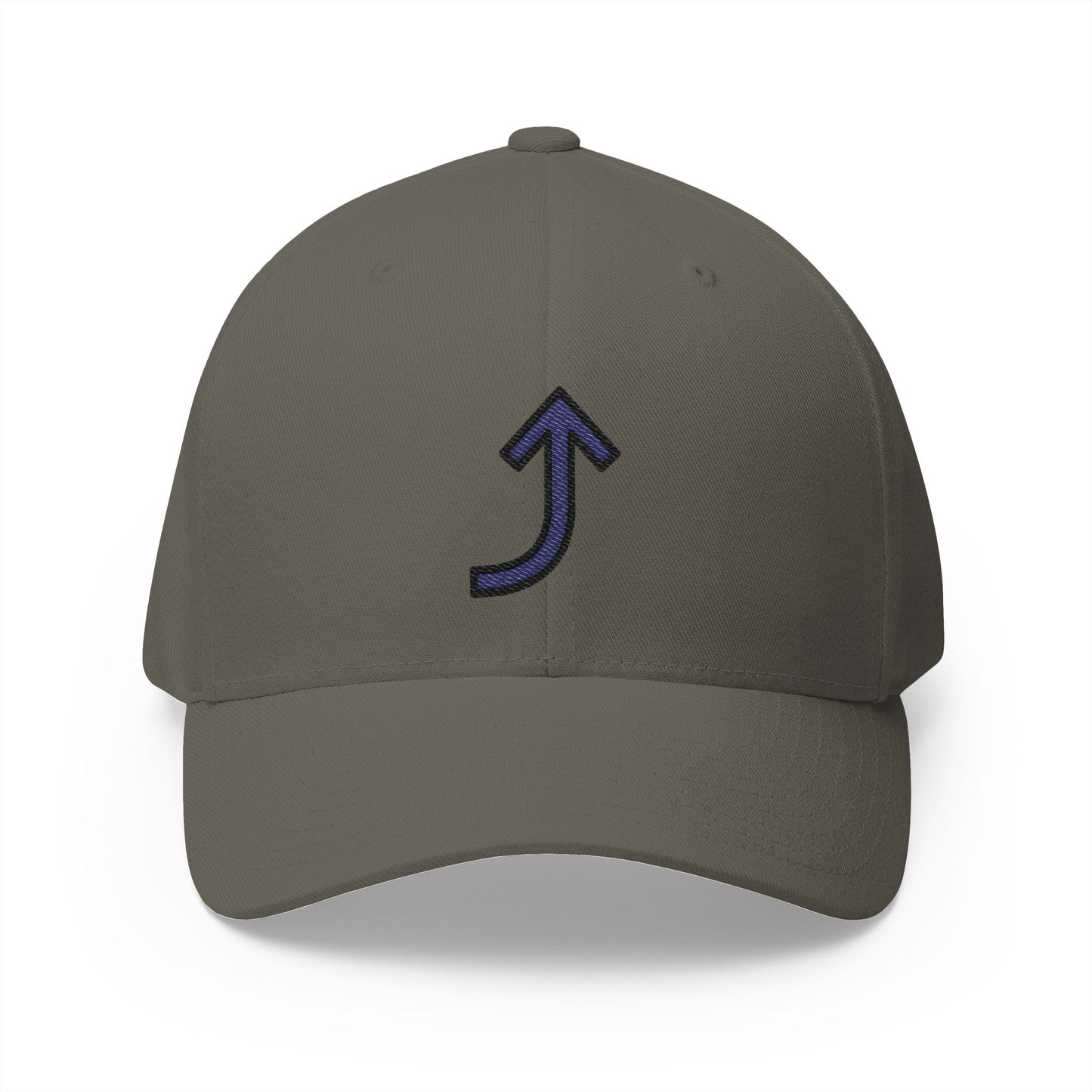 Right Arrow Curving Up Emoji Olive Cap – Premium by Capmoji