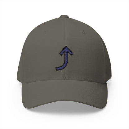 Right Arrow Curving Up Emoji Olive Cap – Premium by Capmoji