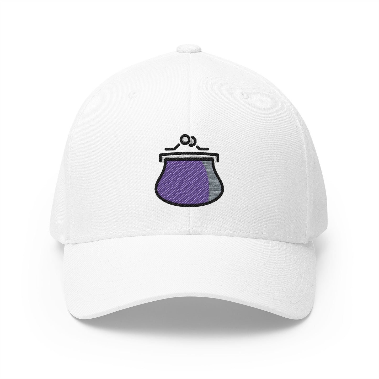 Purse Emoji White Cap – Premium by Capmoji