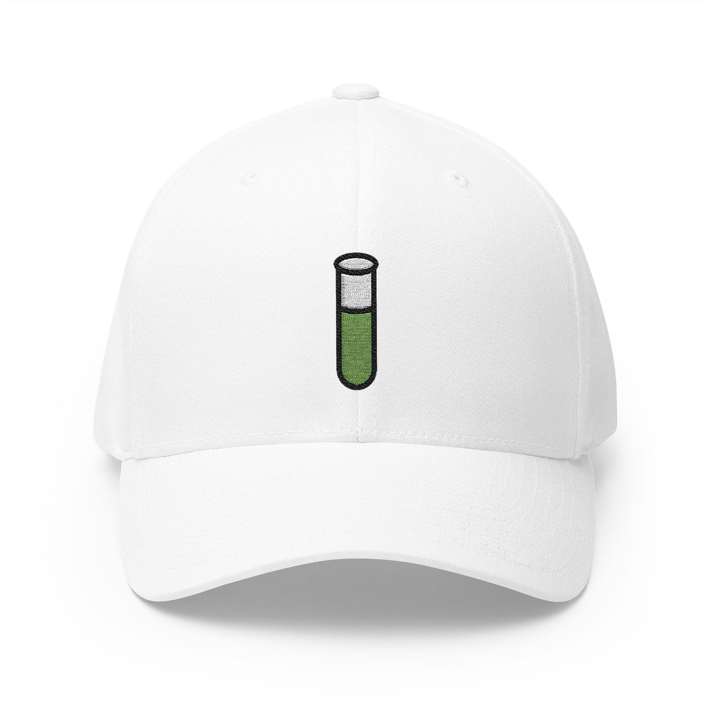 Test Tube Emoji White Cap – Premium by Capmoji