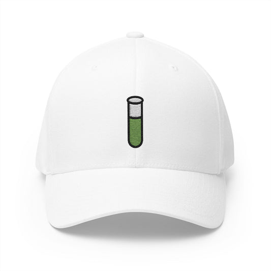 Test Tube Emoji White Cap – Premium by Capmoji