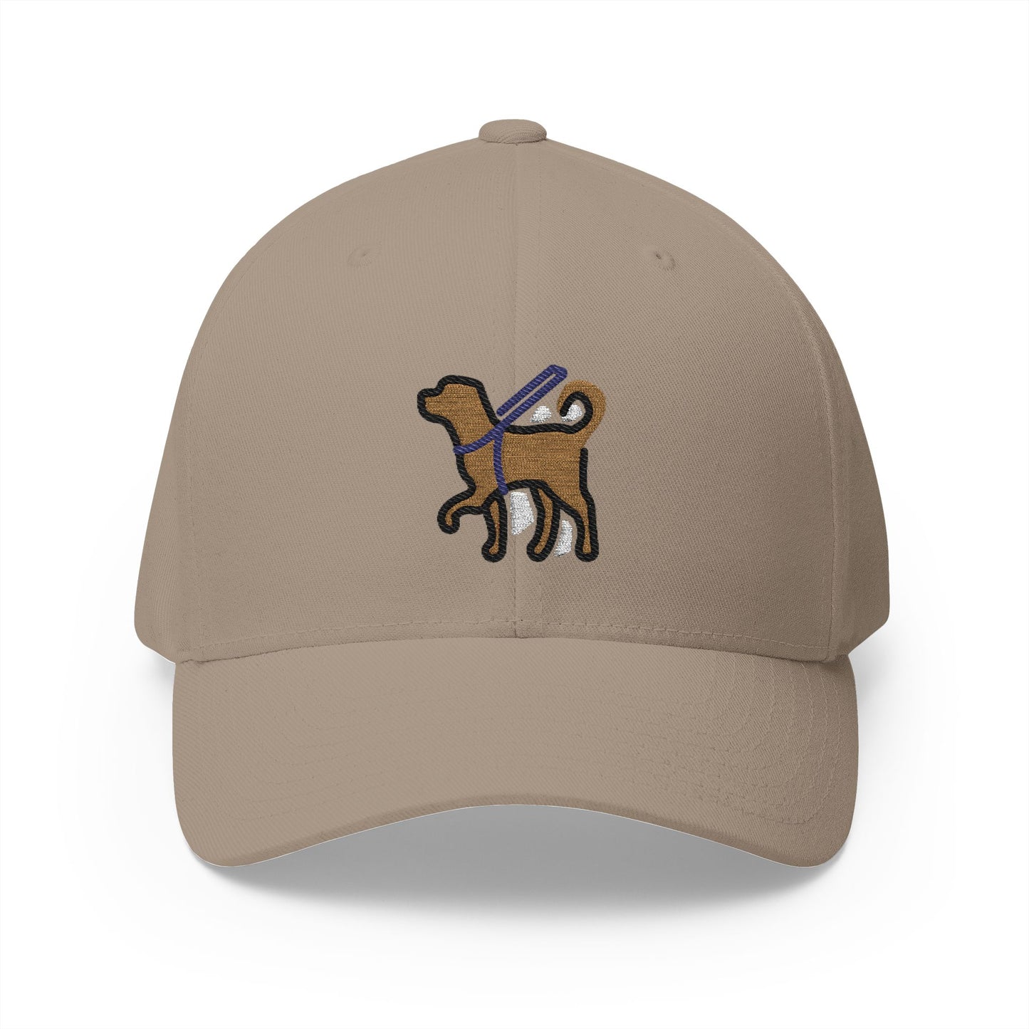 Guide Dog Emoji Khaki Cap – Premium by Capmoji