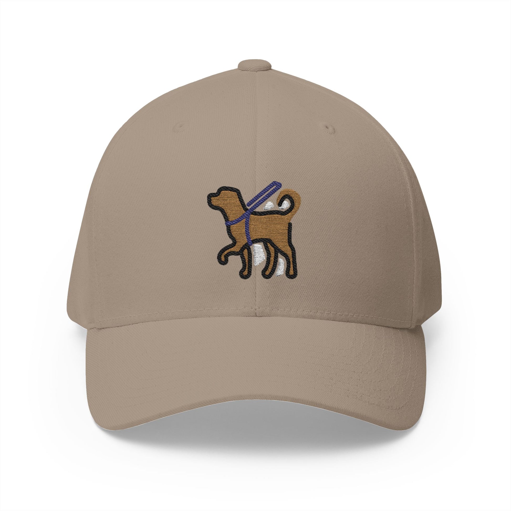 Guide Dog Emoji Khaki Cap – Premium by Capmoji