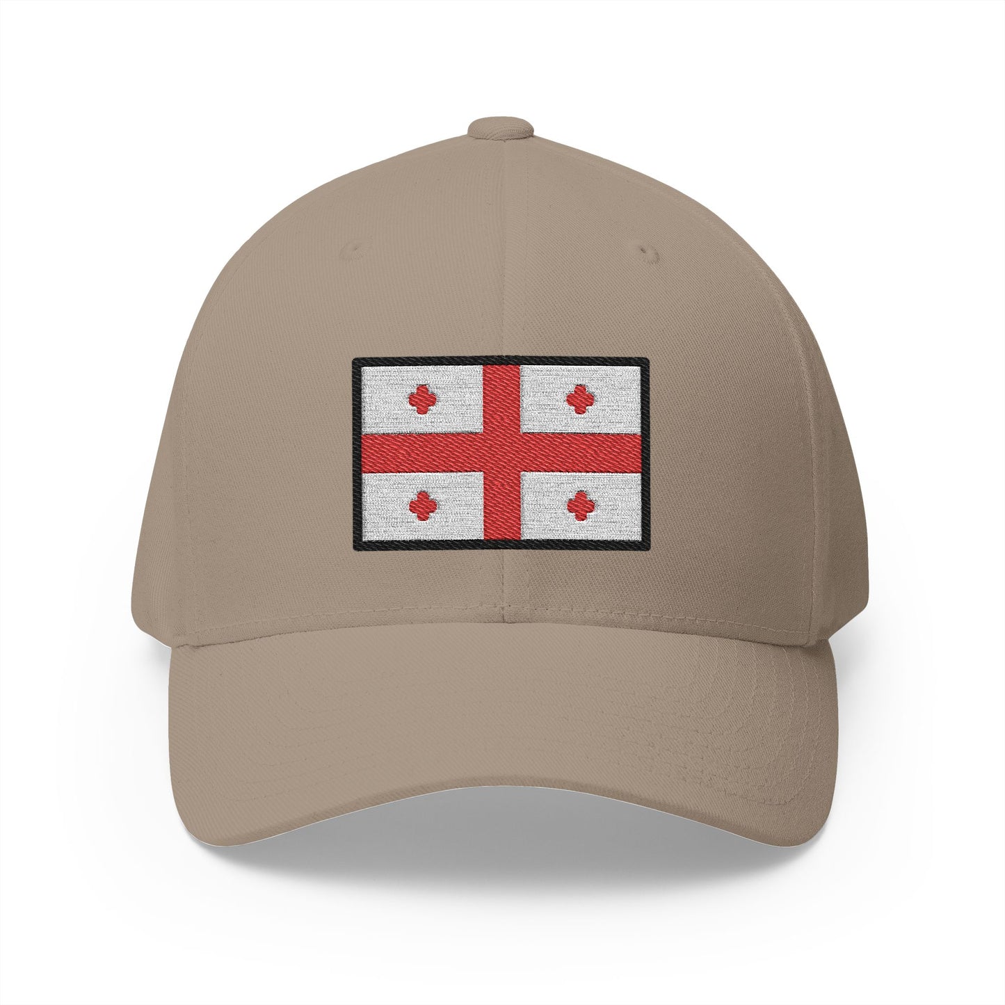 Flag: Georgia Emoji Khaki Cap – Premium by Capmoji