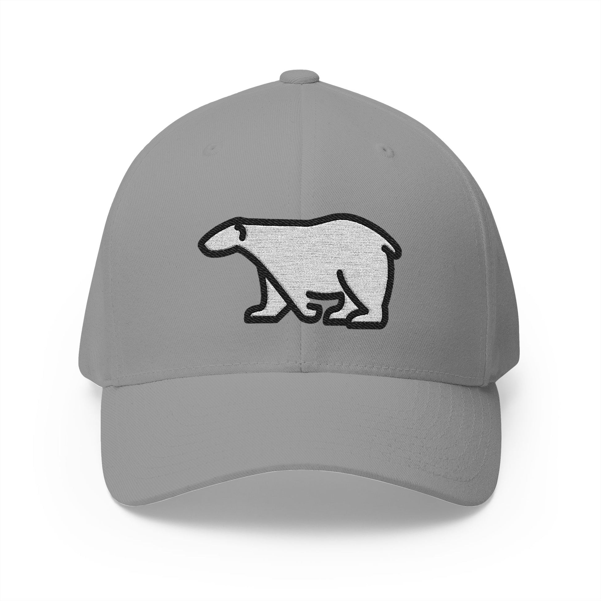 Polar Bear Emoji Grey Cap – Premium by Capmoji