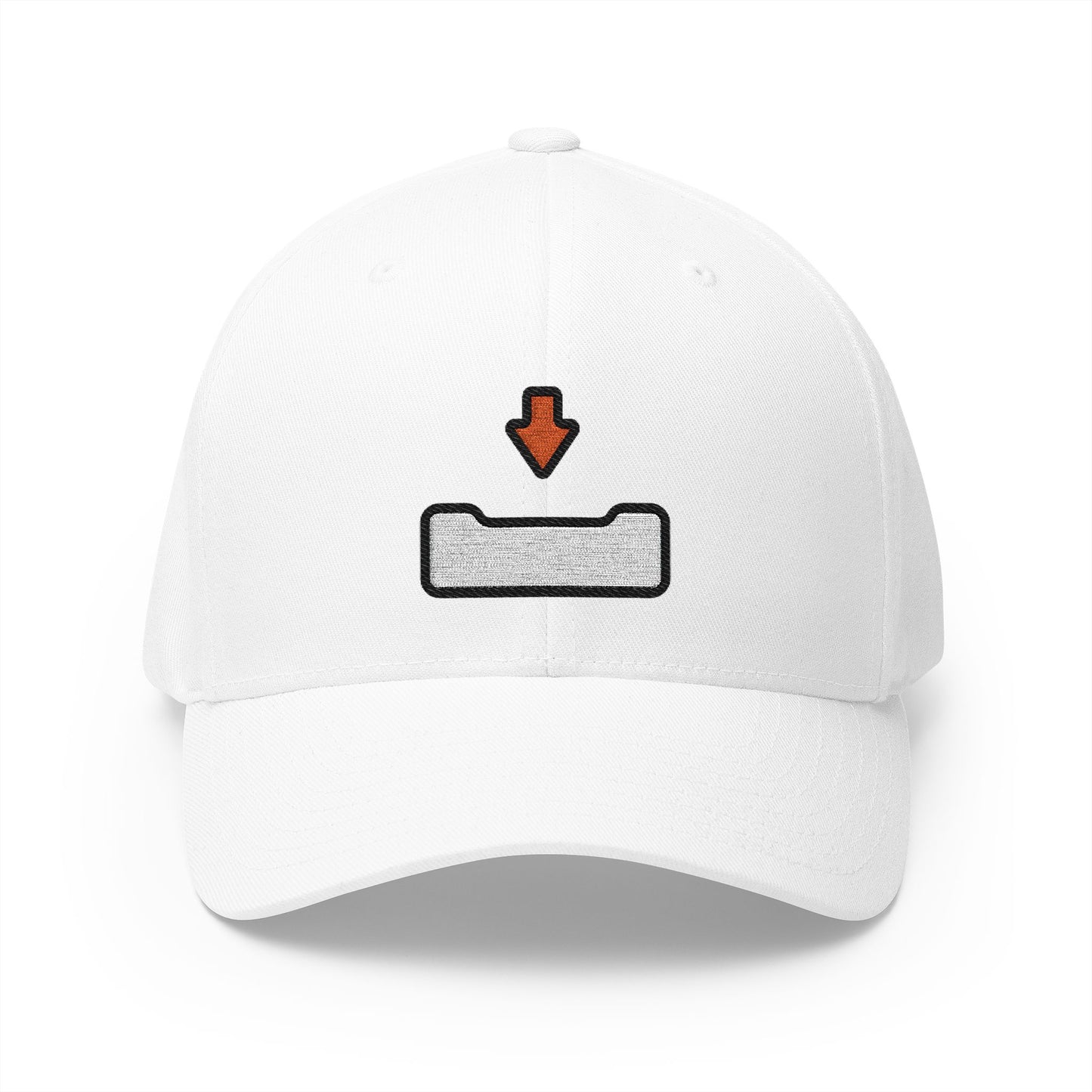 Inbox Tray Emoji White Cap – Premium by Capmoji