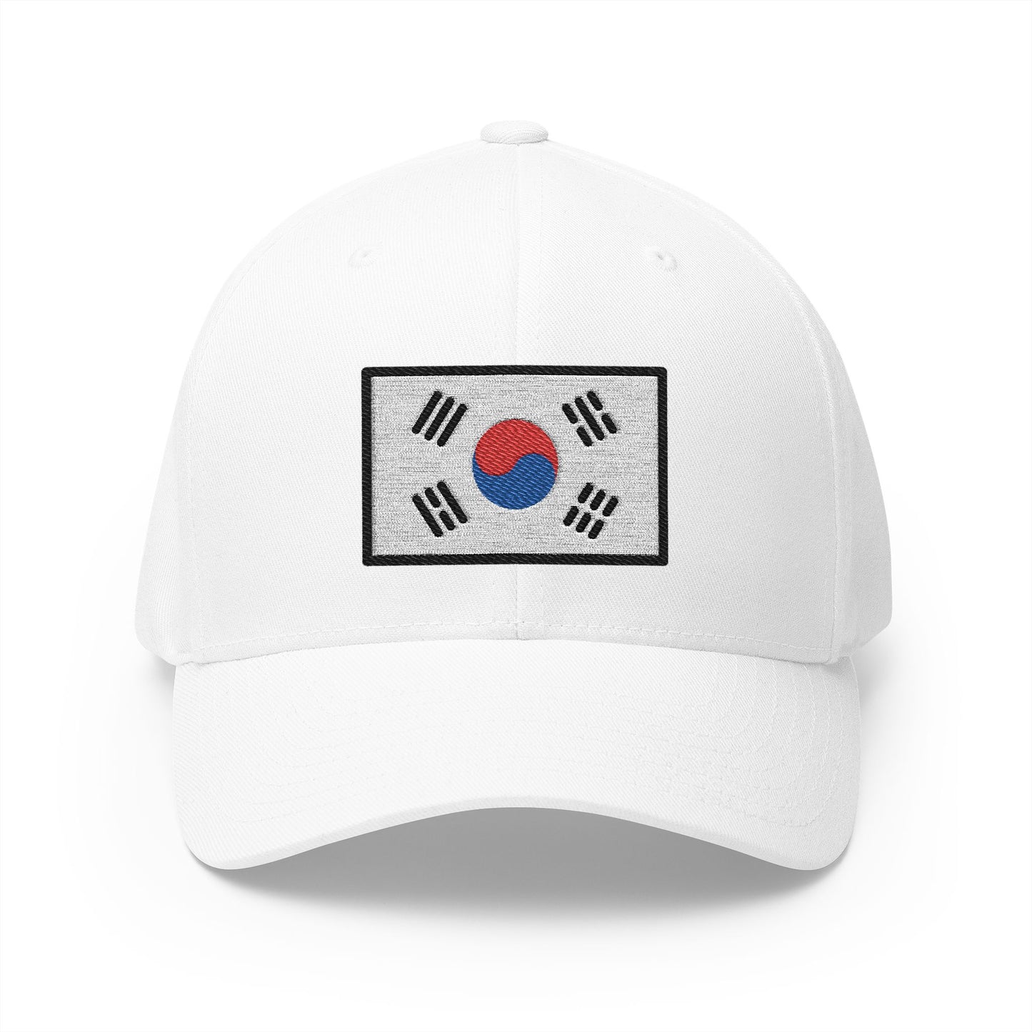 Flag: South Korea Emoji White Cap – Premium by Capmoji