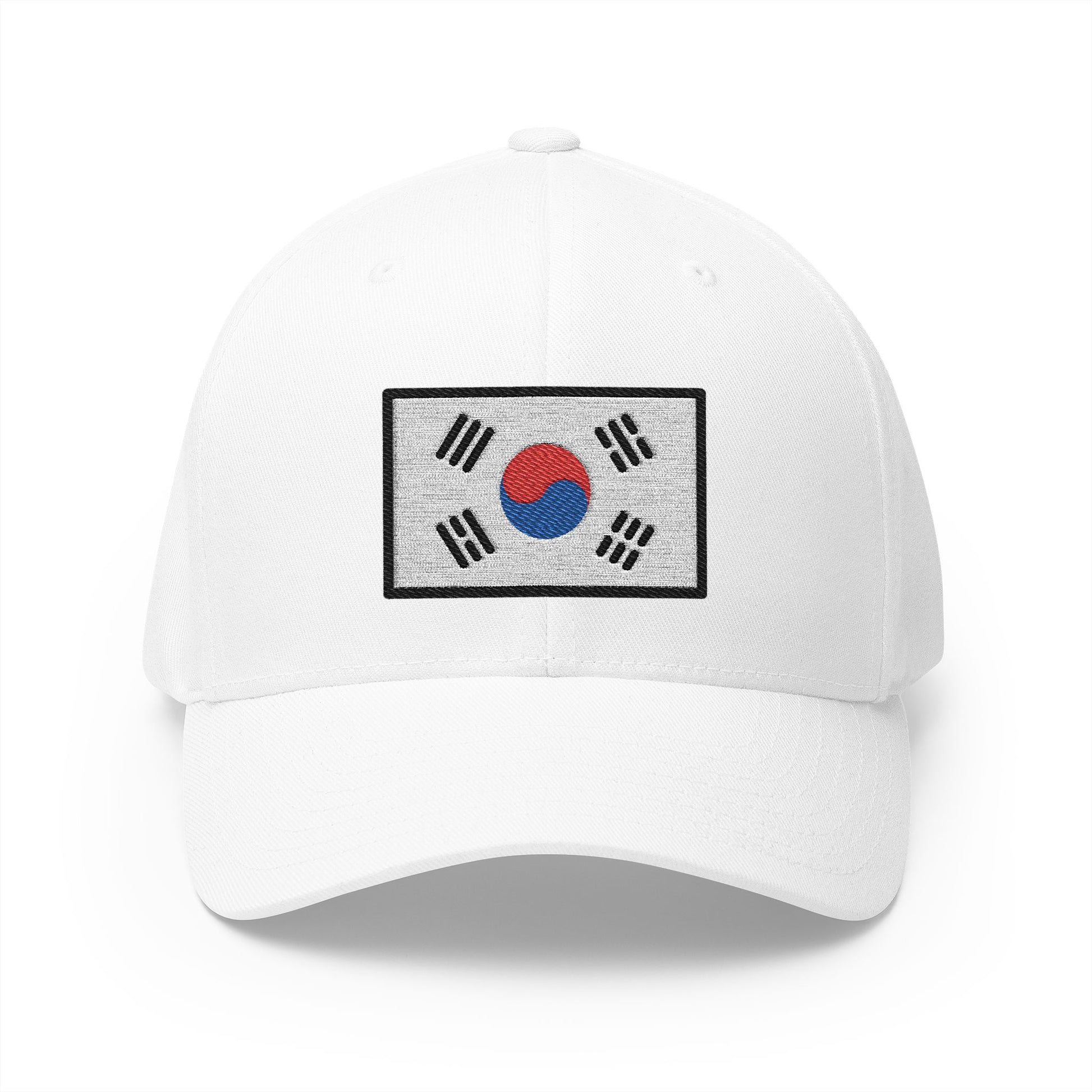 Flag: South Korea Emoji White Cap – Premium by Capmoji
