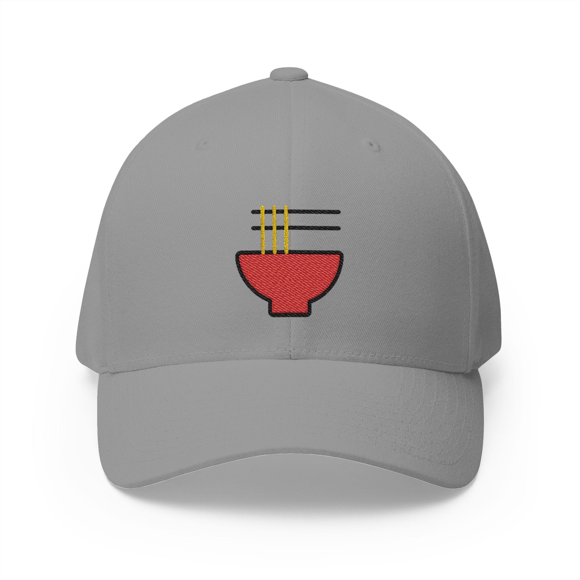 Steaming Bowl Emoji Grey Cap – Premium by Capmoji