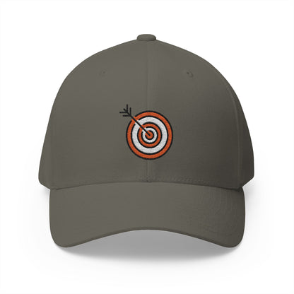 Bullseye Emoji Olive Cap – Premium by Capmoji