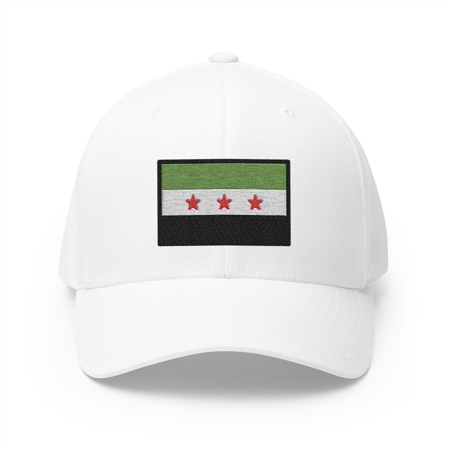 Flag: Syria Emoji White Cap – Premium by Capmoji