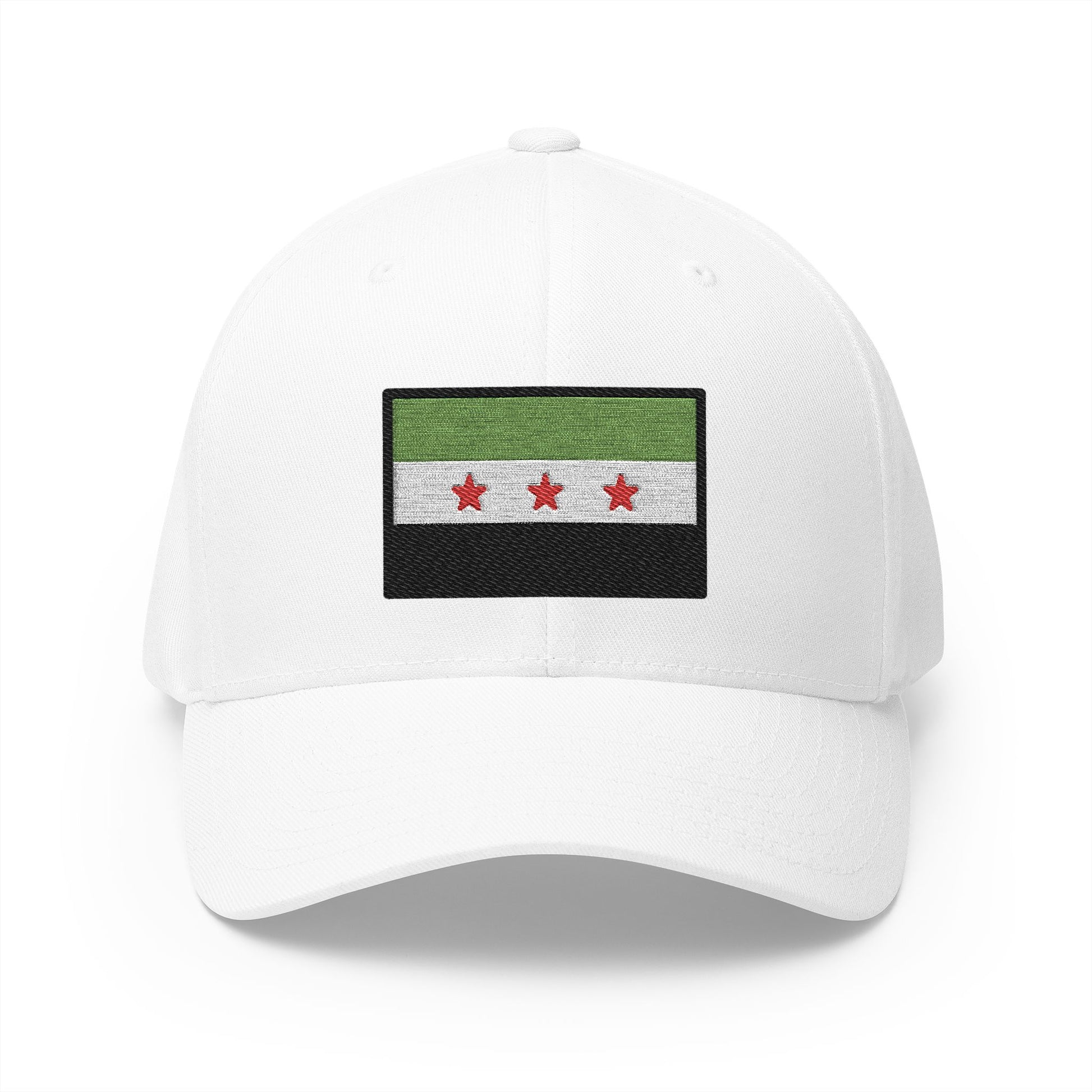 Flag: Syria Emoji White Cap – Premium by Capmoji