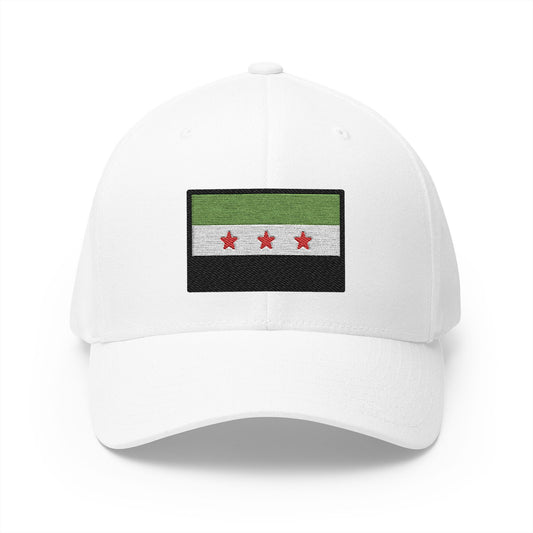 Flag: Syria Emoji White Cap – Premium by Capmoji