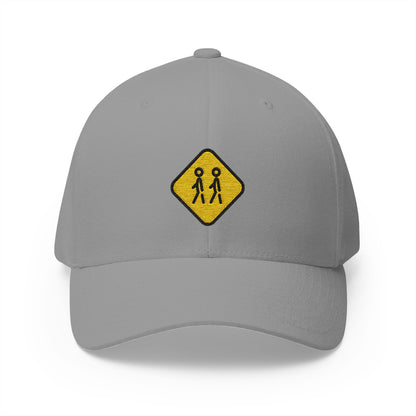 Children Crossing Emoji Grey Cap – Premium by Capmoji