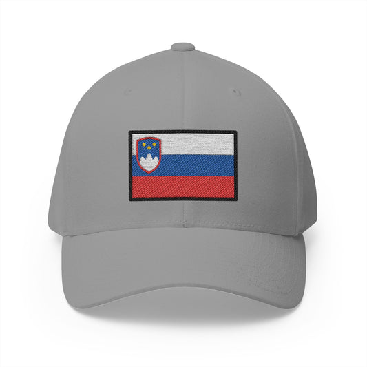 Flag: Slovenia Emoji Grey Cap – Premium by Capmoji
