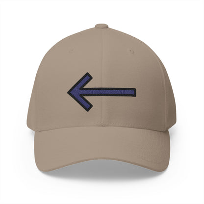 Left Arrow Emoji Khaki Cap – Premium by Capmoji