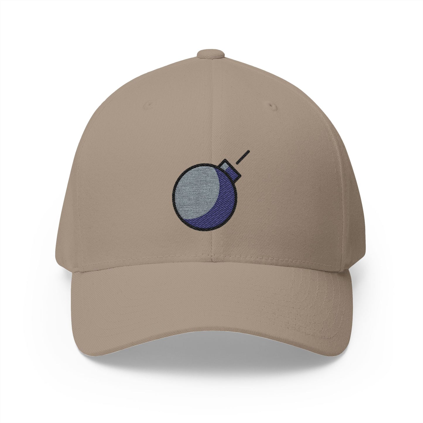 Bomb Emoji Khaki Cap – Premium by Capmoji