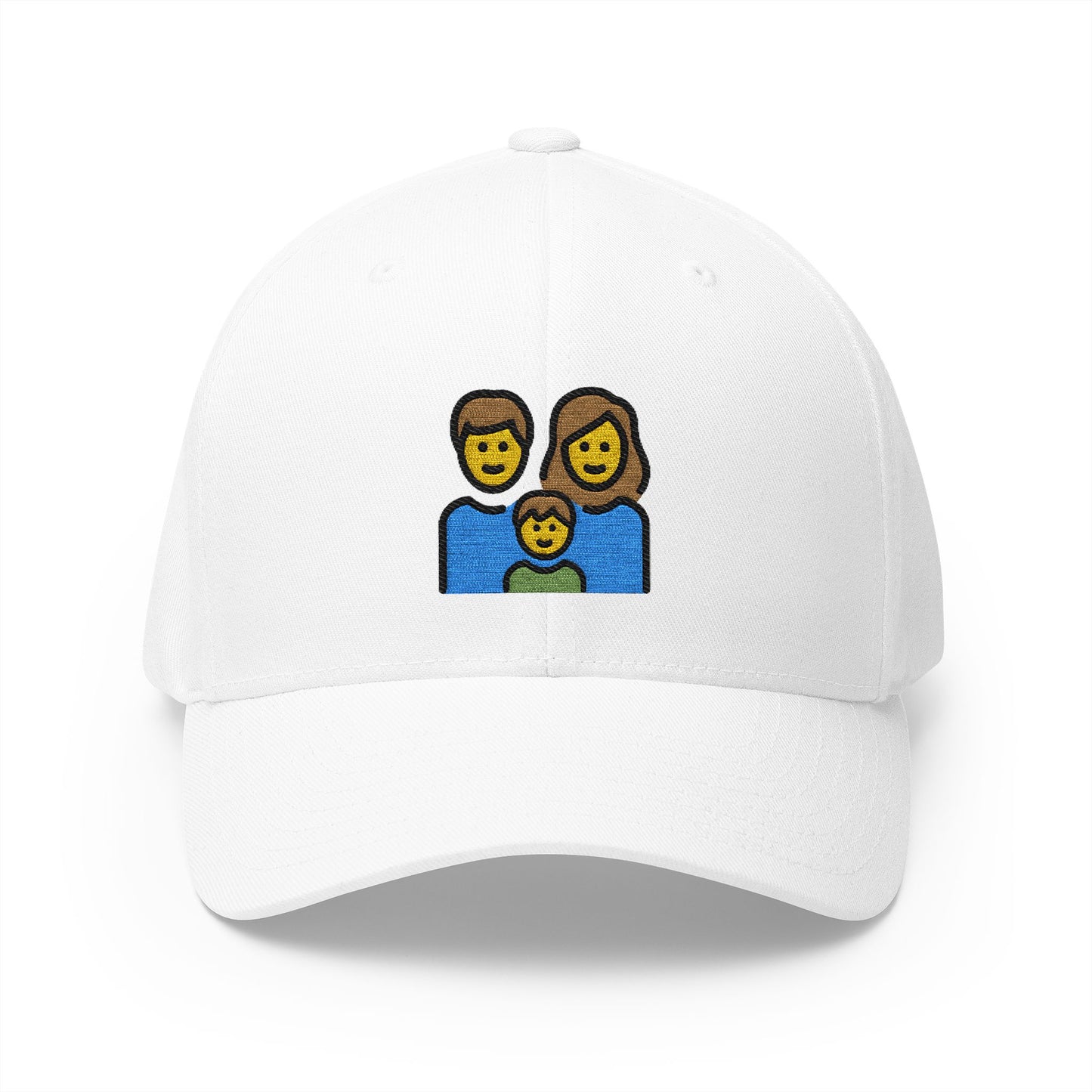 Family Emoji White Cap – Premium by Capmoji