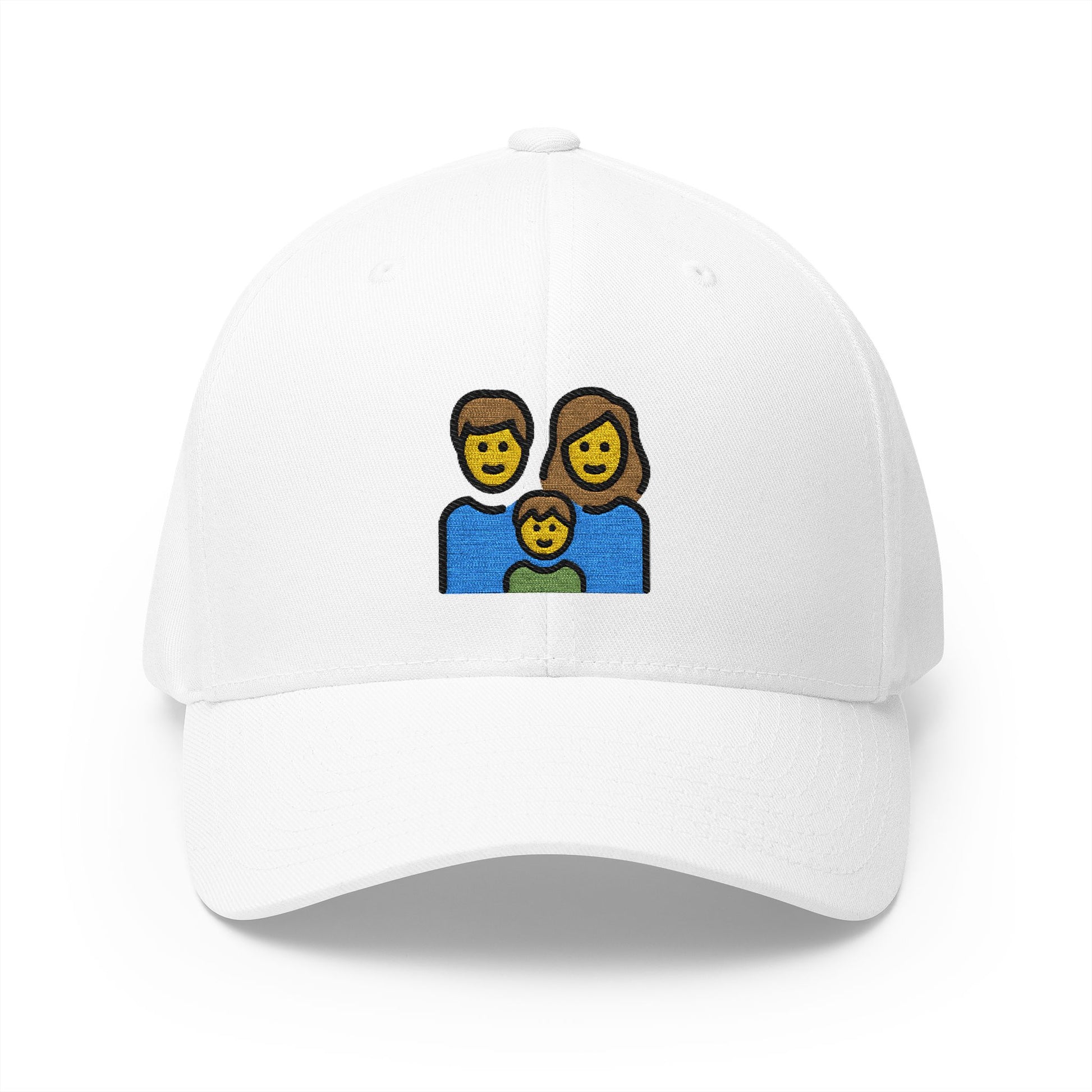 Family Emoji White Cap – Premium by Capmoji