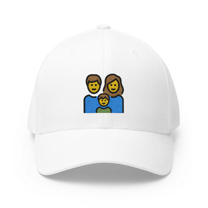 Family Emoji White Cap – Premium by Capmoji
