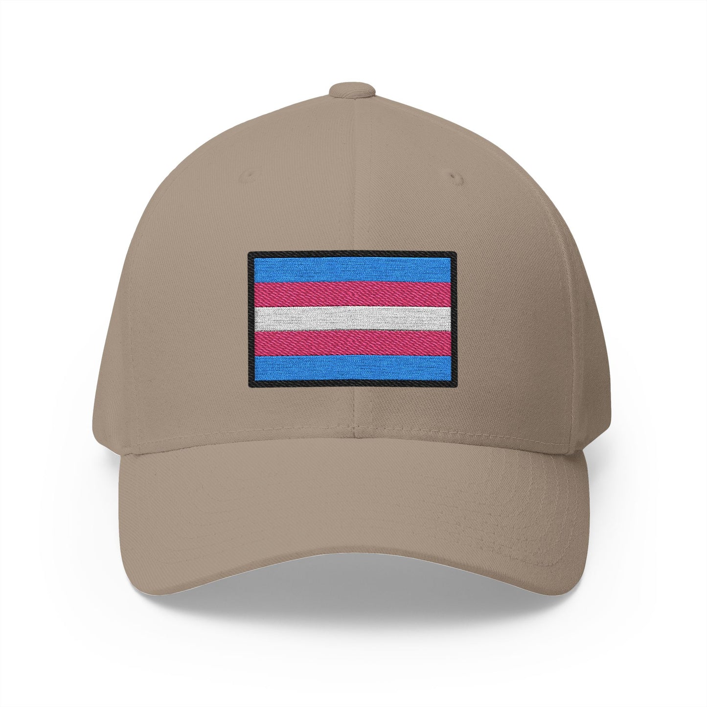 Transgender Flag Emoji Khaki Cap – Premium by Capmoji
