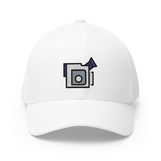 Video Camera Emoji White Cap – Premium by Capmoji