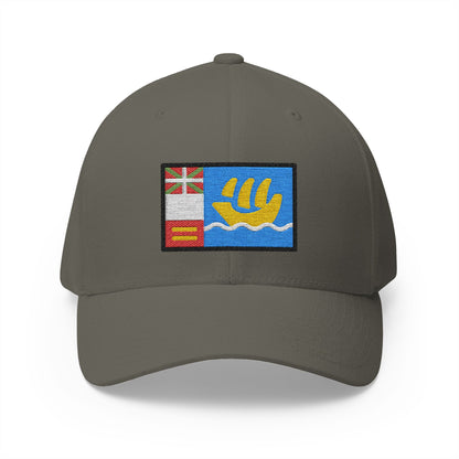Flag: St. Pierre & Miquelon Emoji Olive Cap – Premium by Capmoji