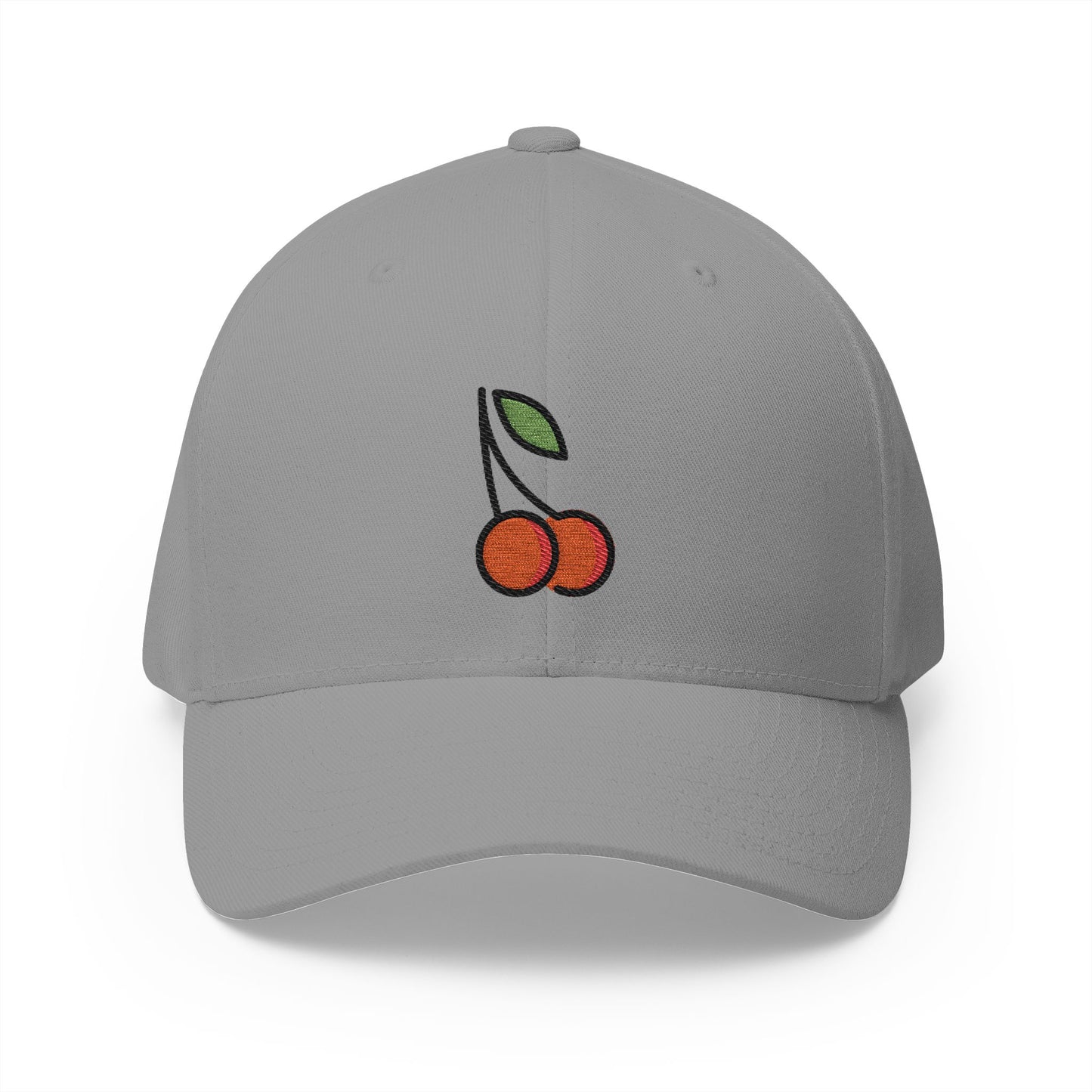 Cherries Emoji Grey Cap – Premium by Capmoji
