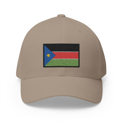 Flag: South Sudan Emoji Khaki Cap – Premium by Capmoji