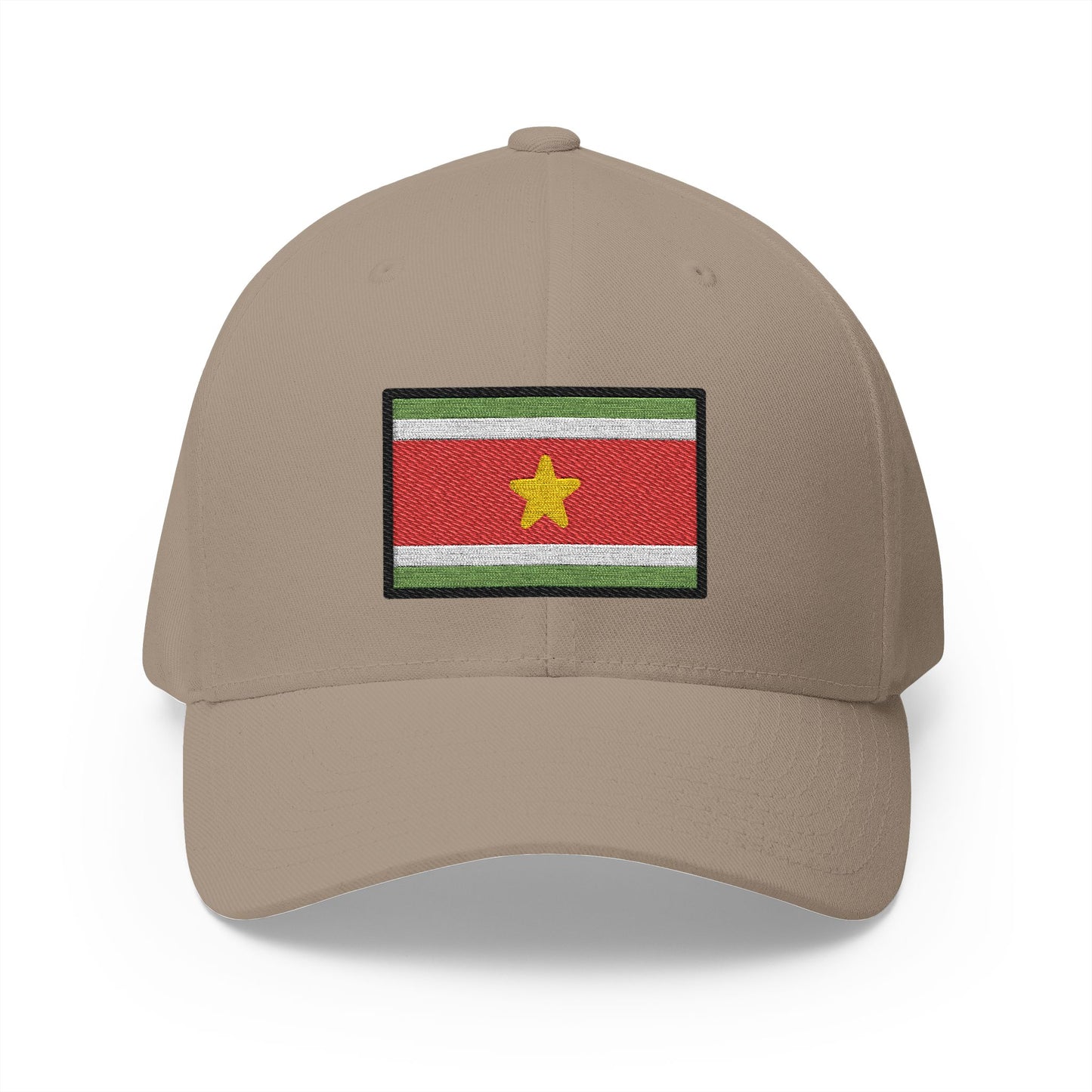 Flag: Suriname Emoji Khaki Cap – Premium by Capmoji