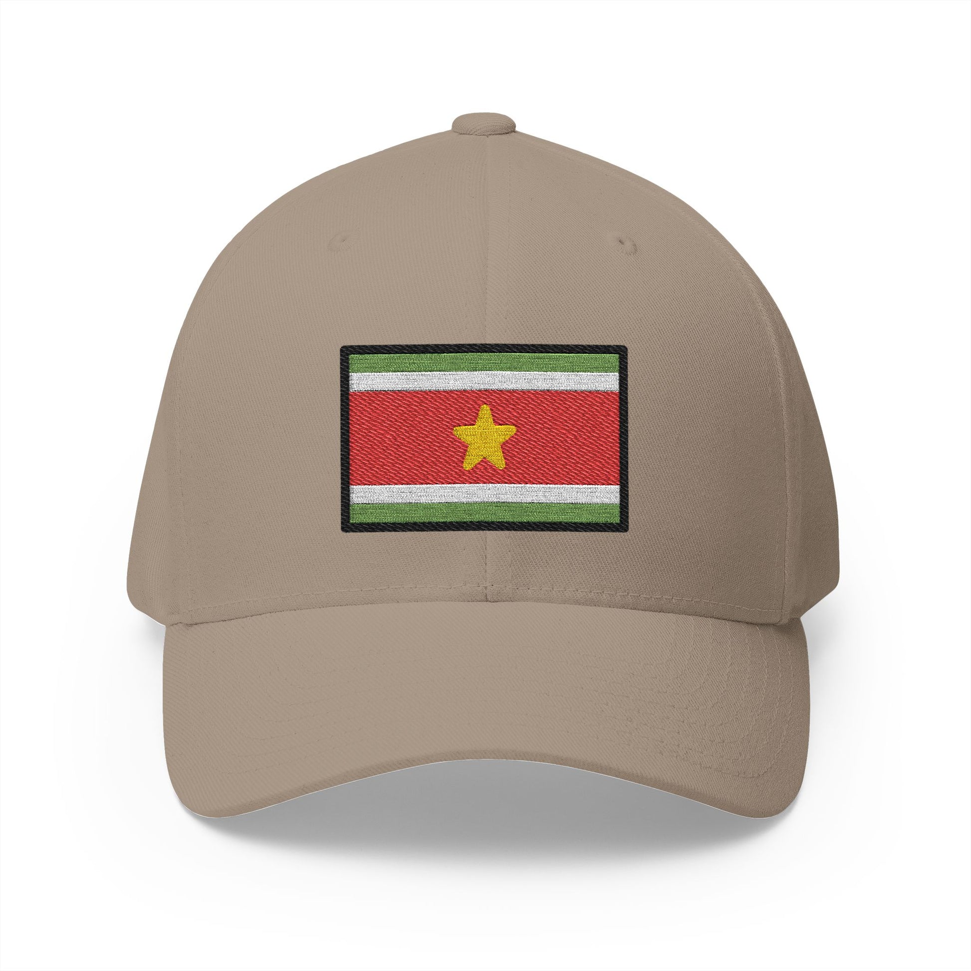Flag: Suriname Emoji Khaki Cap – Premium by Capmoji