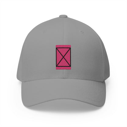 White Square Emoji Grey Cap – Premium by Capmoji