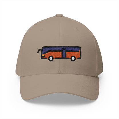 Bus Emoji Khaki Cap – Premium by Capmoji
