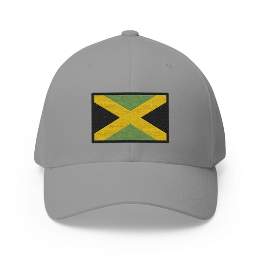 Flag: Jamaica Emoji Grey Cap – Premium by Capmoji