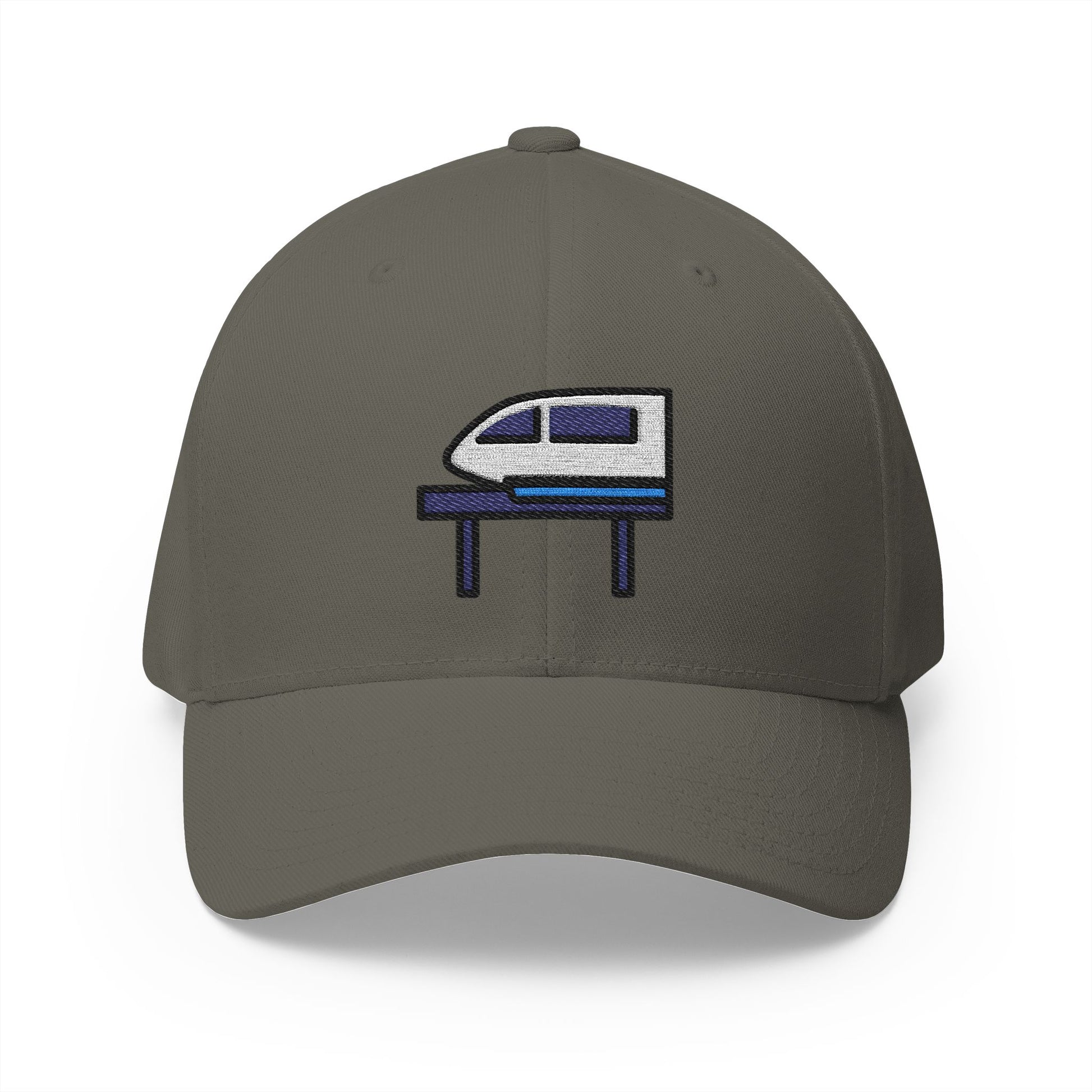 Monorail Emoji Olive Cap – Premium by Capmoji