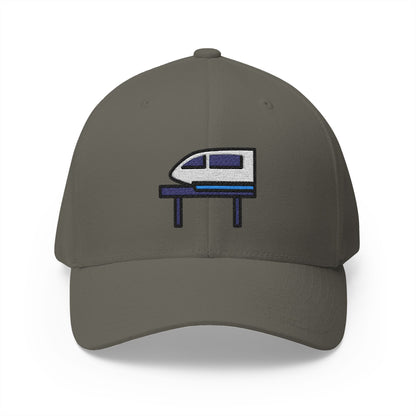 Monorail Emoji Olive Cap – Premium by Capmoji