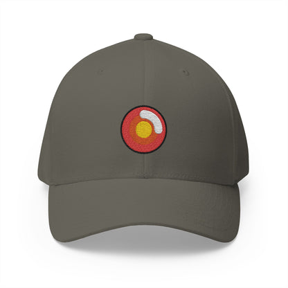 Red Eye Emoji Olive Cap – Premium by Capmoji