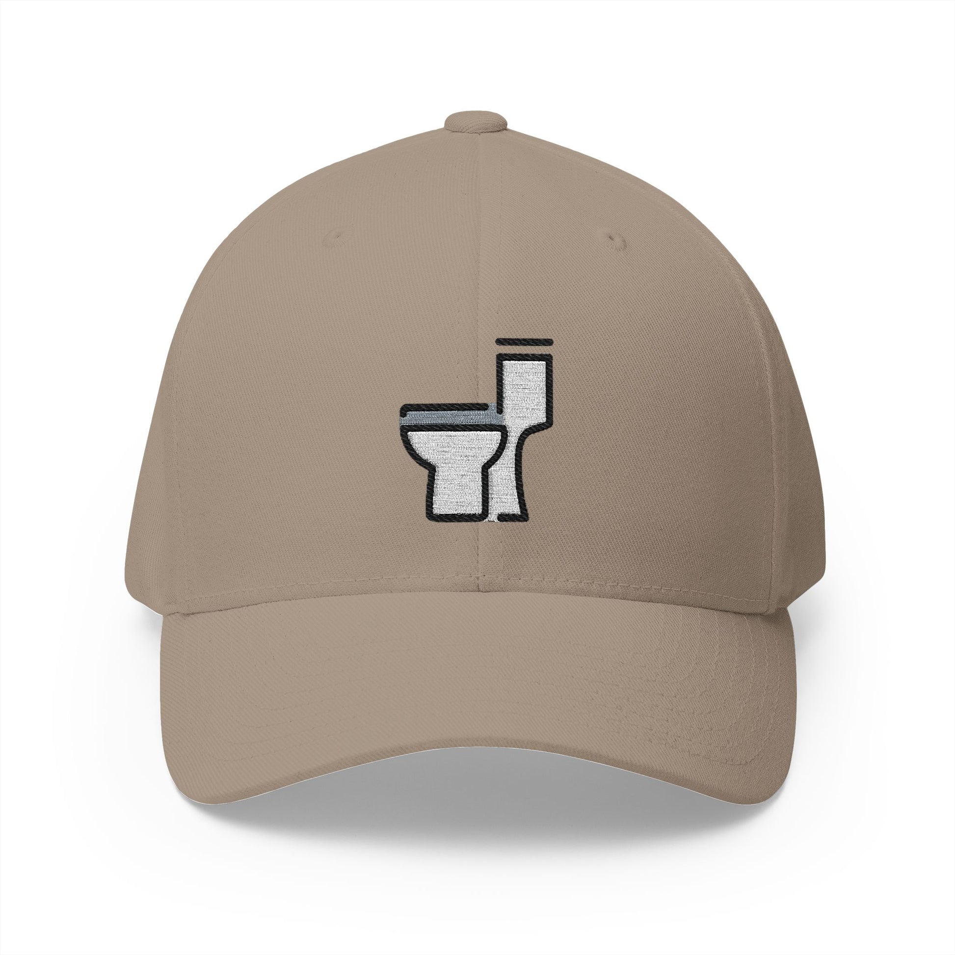 Toilet Emoji Khaki Cap – Premium by Capmoji