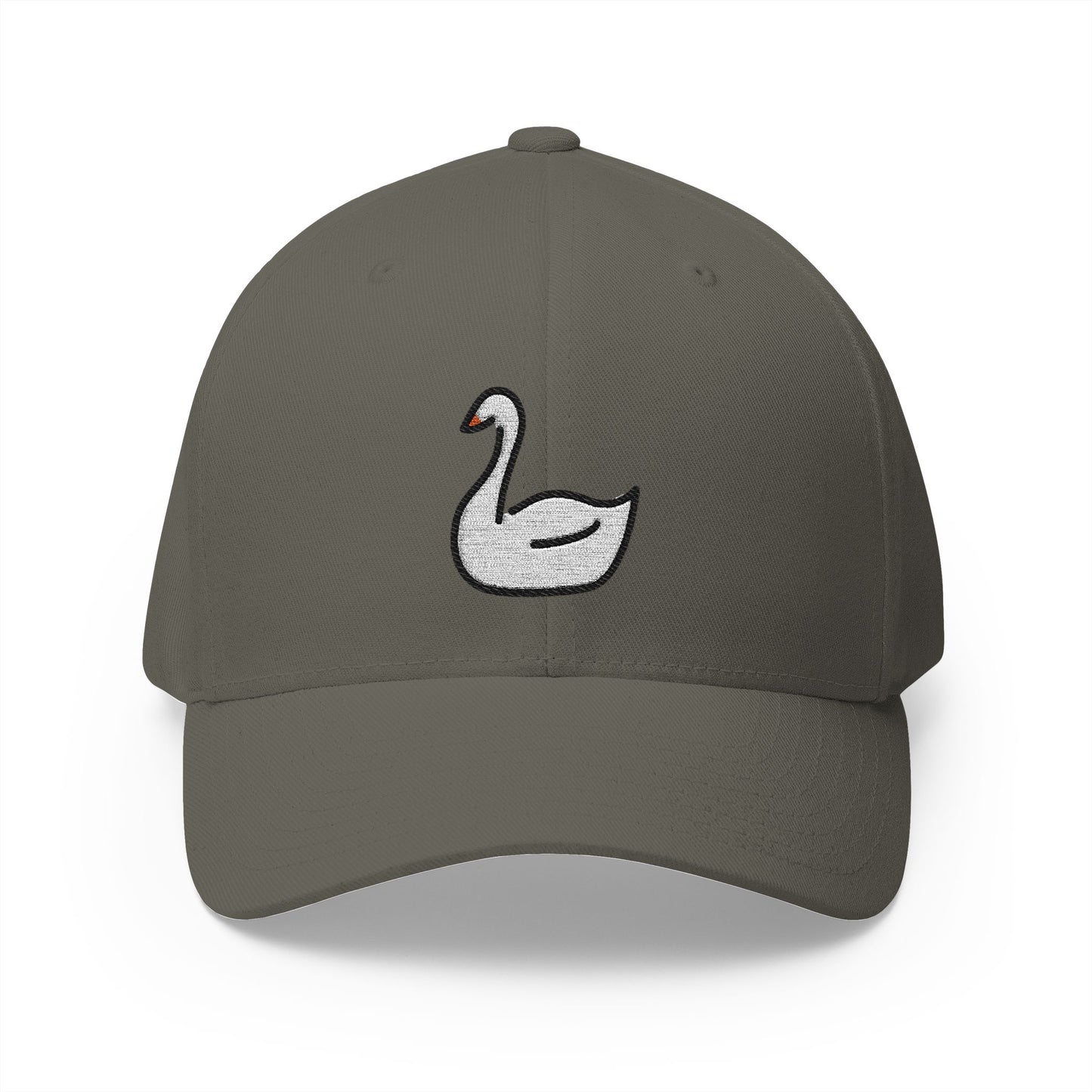 Swan Emoji Olive Cap – Premium by Capmoji